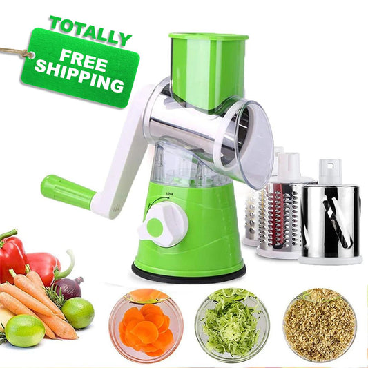 Manual Vegetable Cutter Slicer Multifunctional Round Slicer Gadget Multifunction Kitchen Gadget Food Processor Blender Cutter( Random Color )