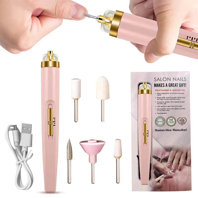 salon nails kit rechargeable